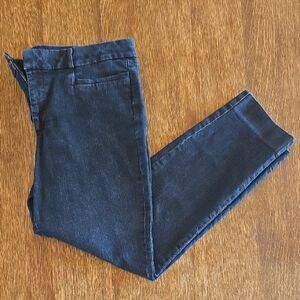 Banana Republic Factory Sloan Cropped Denim Pants, Dark Wash, Women's Size 10